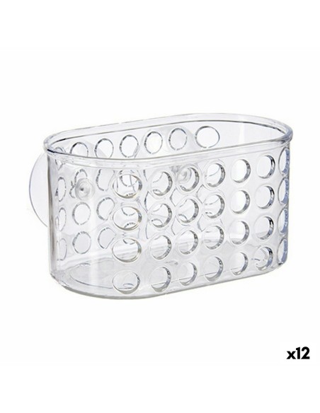 Rangement de douche 15,8 x 8,5 x 8 cm Transparent PVC polystyrène (12 Unités) | Tienda24 Tienda24.eu