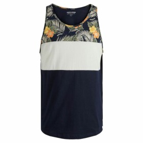 Camisola de Manga Curta Infantil JORVENICE BLOCK TANK TOP Jack & Jones 12210056 Marinha de Jack & Jones, Menino - Ref: S20207...