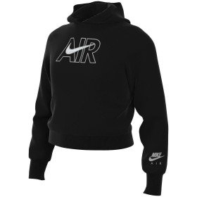 Sweat-shirt à capuche fille AIR FT CROP HOODIE Nike DM8372 010 Noir de Nike, Fille - Réf : S2021121, Prix : 38,55 €, Remise : %