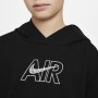 Sweat-shirt à capuche fille AIR FT CROP HOODIE Nike DM8372 010 Noir de Nike, Fille - Réf : S2021121, Prix : 38,55 €, Remise : %