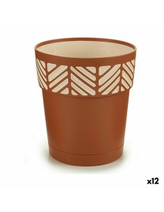 Vaso Autoirrigante Stefanplast Orfeo Terracotta Plastica 15 x 15 x 15 cm (12 Unità) da Stefanplast, Vasi tradizionali - Ref: ...