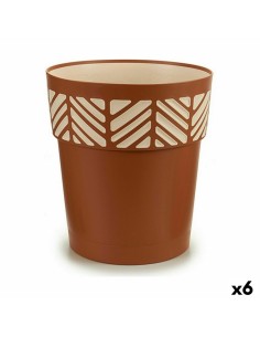 Vaso Autoirrigante Stefanplast Orfeo Terracotta Plastica 29 x 29 x 29 cm (6 Unità) da Stefanplast, Vasi tradizionali - Ref: S...