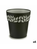 Vaso Autoirrigante Stefanplast Cloe Antracite Plastica 25 x 25 x 25 cm (6 Unità) da Stefanplast, Vasi tradizionali - Ref: S36...