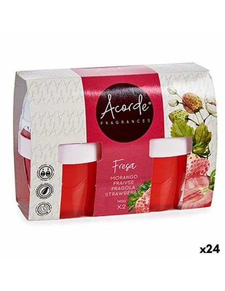 Lot de désodorisants Gel Fraise (24 Unités) | Tienda24 Tienda24.eu