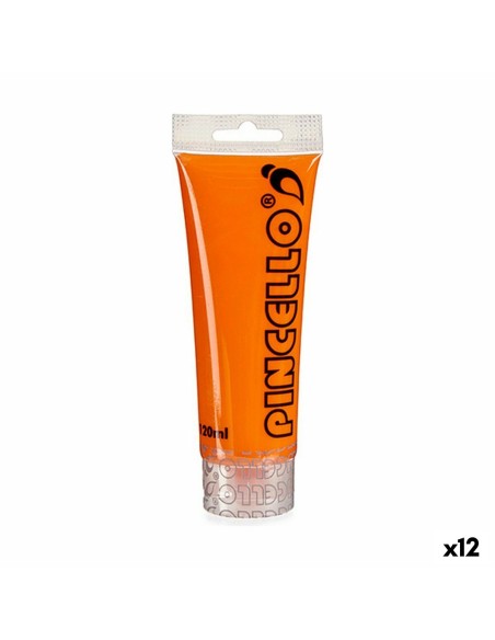 Pintura acrílica Naranja 120 ml (12 Unidades) | Tienda24 Tienda24.eu