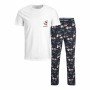 Pyjama Jack & Jones JACSANTA SS Blanc de Jack & Jones, Ensembles de pyjama - Réf : S2022585, Prix : 27,45 €, Remise : %