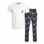 Pyjama Jack & Jones JACSANTA SS Blanc de Jack & Jones, Ensembles de pyjama - Réf : S2022585, Prix : 27,45 €, Remise : %