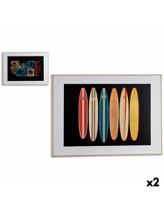 Cadre DKD Home Decor 150 x 2,4 x 100 cm Abstrait Moderne (2 Unités) | Tienda24 Tienda24.eu