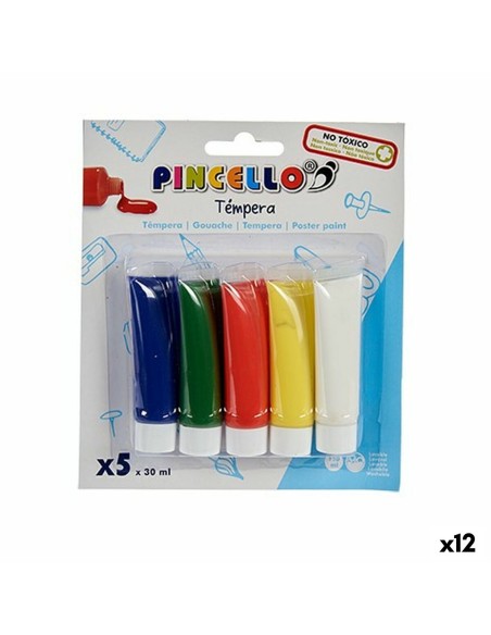 Tempera Multicolour 30 ml (12 Units) | Tienda24 Tienda24.eu