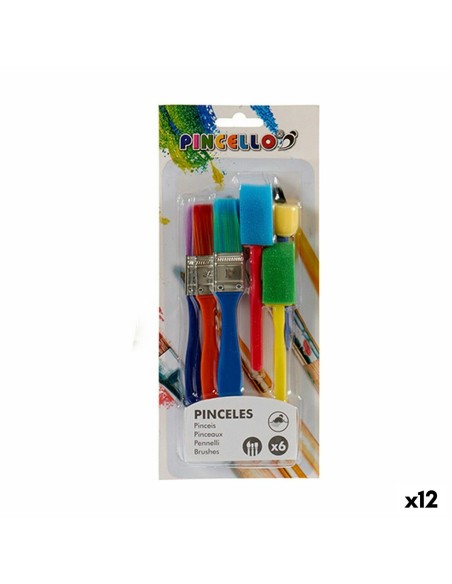 Pinceles Multicolor Set Esponja (12 Unidades) | Tienda24 Tienda24.eu