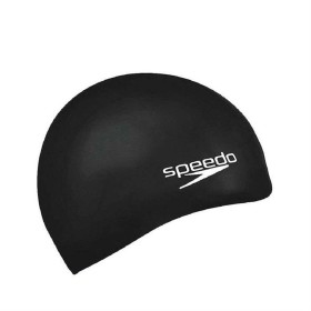 Bonnet de bain Speedo PLAIN FLAT Noir Silicone de Speedo, Casquettes, bonnets et chapeaux - Réf : S2022926, Prix : 10,65 €, R...