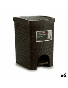 Waste bin 5five Baltik White (30 L) | Tienda24 Tienda24.eu