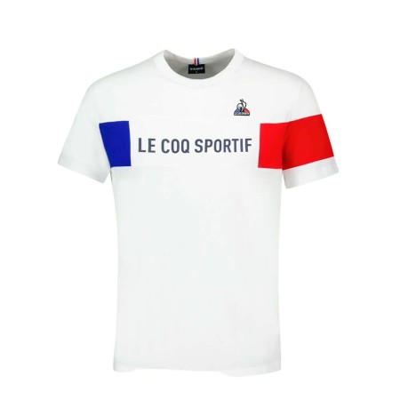 Maglia a Maniche Corte Uomo TRI TEE SS Nº1 M NEW OPTCAL Le coq sportif 2310012 Bianco di Le coq sportif, Camicie e T-shirt sp...