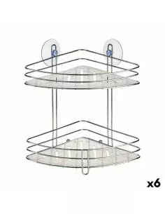 Scaffale ad Angolo Di Doccia Trasparente Cromo Plastica 26,9 x 26,5 x 19,8 cm (6 Unità) da Berilo, Accessori per la doccia - ...