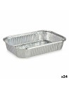 Küchenschüsseln-Set Einwegartikel mit Deckel Aluminium 21 x 6 x 30,5 cm (24 Stück) | Tienda24 Tienda24.eu