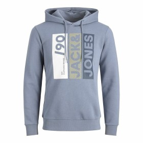 Felpa con Cappuccio Uomo Jack & Jones JJJIO SWEAT HOOD 12222894 Azzurro di Jack & Jones, Felpe - Rif: S2024528, Prezzo: 23,04...