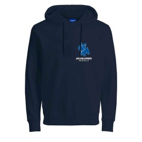 Felpa con Cappuccio Uomo JORPAL SWEAT HOOD FST Jack & Jones 2310015 Blu Marino di Jack & Jones, Felpe - Rif: S2024702, Prezzo...