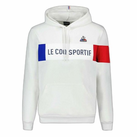 Sudadera con Capucha Hombre Le coq sportif TRI HOODY NEW OPTICAL 2310015 Blanco de Le coq sportif, Sudaderas - Ref: S2024705,...