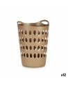 Laundry Basket Beige Plastic 50 L 44 x 56 x 41 cm (12 Units) | Tienda24 Tienda24.eu