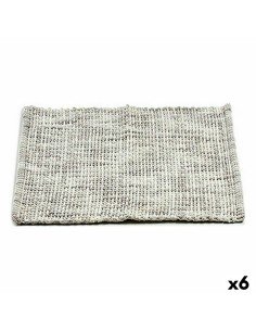 Bath rug Braiding Beige PVC (0,03 x 50 x 50 cm) (12 Units) | Tienda24 Tienda24.eu