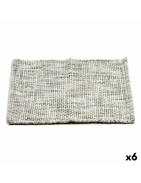 Bath rug 50 x 80 cm Grey (6 Units) | Tienda24 Tienda24.eu