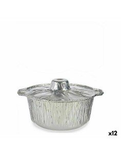 Set of Kitchen Dishes Disposable Pizza Aluminium 32 x 3 x 32 cm (24 Units) | Tienda24 Tienda24.eu