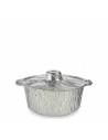 Set de Fuentes de Cocina Desechable Olla Con Tapa Aluminio 25,5 x 22 x 9,5 cm (12 Unidades) | Tienda24 Tienda24.eu