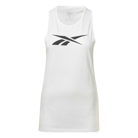 T-Shirt de Alças Mulher Reebok TE GRAPHIC TANK HT6181 Branco | Tienda24 - Global Online Shop Tienda24.eu