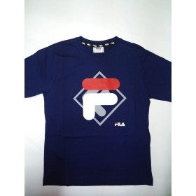 T shirt à manches courtes Enfant Fila FAT0340 50001 Blue marine de Fila, Garçon - Réf : S2025499, Prix : 18,98 €, Remise : %