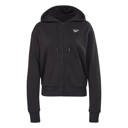 Sudadera con Capucha y Cremallera Mujer Reebok RI SL FRENCH TERRY H54754 Negro de Reebok, Mujer - Ref: S2025522, Precio: 36,8...