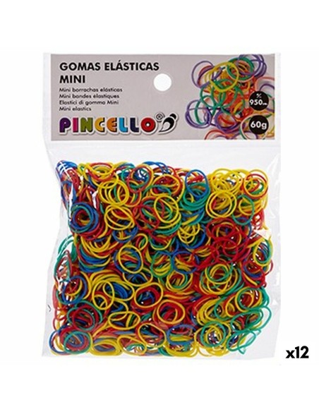 Gomas elásticas Mini Multicolor Ø 1,3 cm (12 Unidades) | Tienda24 Tienda24.eu