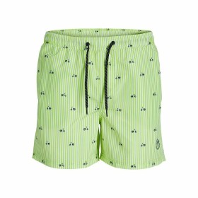 Costume da Bagno Uomo PSTFIJI JJSWIM MINI STRIPE LY Jack & Jones 12227350 Verde di Jack & Jones, Abbigliamento da bagno - Rif...