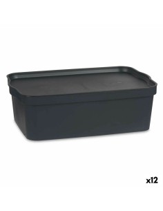 Korb Mit Griffen Schwarz Stahl 29 x 19,5 x 32 cm (8 Stück) | Tienda24 Tienda24.eu