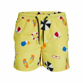 Men’s Bathing Costume Jack & Jones BIG PRINTS 12227754 Yellow by Jack & Jones, Swimwear - Ref: S2026377, Price: 15,65 €, Disc...