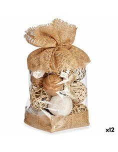 Sfera Decorativa Bianco Marrone 13 x 29 x 13 cm (12 Unità) da Gift Decor, Fiori artificiali - Ref: S3625045, Precio: 83,91 €,...