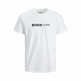 Camisola de Manga Curta Criança JJNEO TEE SS CREW JNR Jack & Jones 12225316 Branco de Jack & Jones, Camisolas de manga curta ...