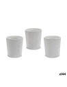 Vaso Modello Bianco Ceramica 12,3 x 12 x 12,3 cm (144 Unità) da Ibergarden, Cachepot - Ref: S3625180, Precio: 216,54 €, Descu...