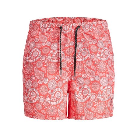 Calção de Banho Homem SQUAD Jack & Jones PAISLEY 12234512 Cor de Rosa de Jack & Jones, Roupa de banho - Ref: S2026653, Preço:...