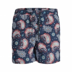 Calção de Banho Homem Jack & Jones JPSTFIJI JJSWIM PAISLEY 12234512 Azul de Jack & Jones, Roupa de banho - Ref: S2027058, Pre...