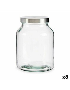 Vaso Argentato Acciaio inossidabile 3 L 16 x 21,5 x 16 cm (8 Unità) da Vivalto, Conservazione di alimenti - Ref: S3625325, Pr...