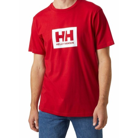 Camisola de Manga Curta Homem HH BOX T Helly Hansen 53285 162 Vermelho de Helly Hansen, Camisolas desportivas - Ref: S2027578...