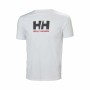 Camisola de Manga Curta Homem LOGO Helly Hansen 33979 001 Branco de Helly Hansen, Camisolas desportivas - Ref: S2027581, Preç...