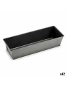 Molde para Horno 11,5 x 7,7 x 31 cm Metal Gris oscuro Acero al carbono (12 Unidades) | Tienda24 Tienda24.eu