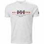 Camisola de Manga Curta Homem RWB GRAPHIC Helly Hansen 53763 001 Branco de Helly Hansen, Camisolas desportivas - Ref: S202758...