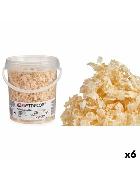 Dekorative Holzspäne 1,4 L natürlich (6 Stück) | Tienda24 Tienda24.eu