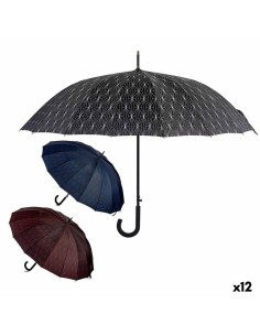 Parapluie Noir Crème Métal Fibre 95 x 95 x 86 cm (12 Unités) | Tienda24 Tienda24.eu