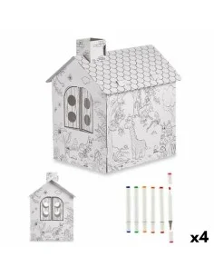 Juego de Manualidades con Papel Casa (4 Unidades) de Pincello, Manualidades con papel - Ref: S3625589, Precio: 45,40 €, Descu...