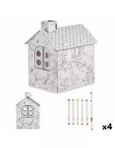 Satz mit Papierhandarbeiten Haus (4 Stück) von Pincello, Basteln mit Papier - Ref: S3625589, Preis: 45,40 €, Rabatt: %