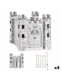 Satz mit Papierhandarbeiten Burg (4 Stück) von Pincello, Basteln mit Papier - Ref: S3625590, Preis: 66,42 €, Rabatt: %