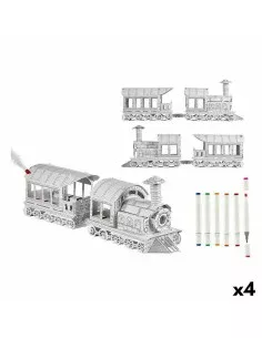 Juego de Manualidades con Papel Tren (4 Unidades) de Pincello, Manualidades con papel - Ref: S3625591, Precio: 57,35 €, Descu...